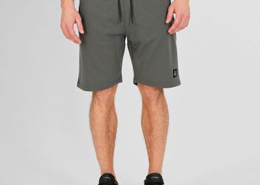 REBASE TERRY FLEECE SHORTS WITH ZIPPERS AT POCKETS ΧΑΚΙ - REBASE - 