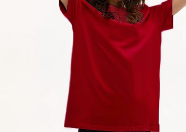 RED BOYFRIEND TEE - fashionroom - 