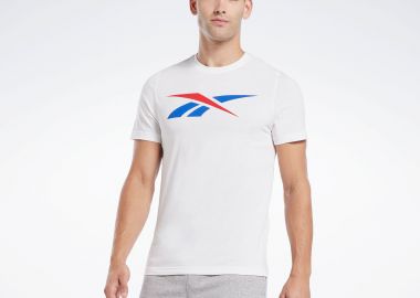 REEBOK GRAPHIC SERIES VECTOR T-SHIRT ΑΣΠΡΟ - REEBOK SPORT - 