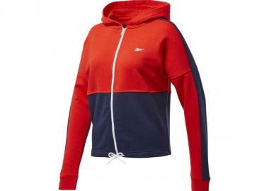 Reebok Training Essentials Γυναικεία Φούτερ Ζακέτα με Κουκούλα Instinct Red FT0901 - Reebok - 