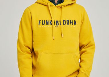 Regular fit φούτερ με κουκούλα και Funky Buddha κέντημα - FUNKY BUDDHA - 