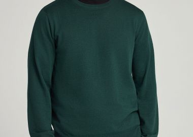 Regular fit πλεκτή μπλούζα σε μελανζέ πλέξη - FUNKY BUDDHA - 