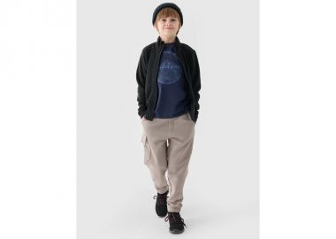 Regular fleece with standup collar for boys 4F Junior 4FJWMM00TFLEM24520S - 4f - 