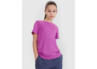 Regular plain girls' Tshirt 4F 4FJWSS25TTSHF217750S - 4f - 