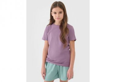 Regular plain girls' Tshirt 4F 4FJWSS25TTSHF217751S - 4f - 