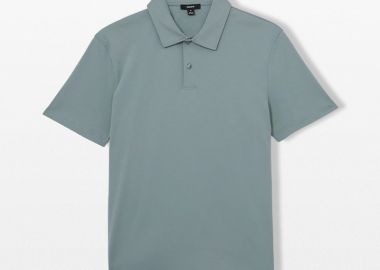 REISS Ανδρικό Μπλε Earl Air-Water Polo Shirt - REISS - 