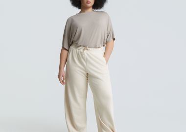 Relaxed βαμβακερό φούτερ παντελόνι - MAT FASHION - 