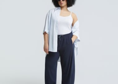 Relaxed βαμβακερό φούτερ παντελόνι - MAT FASHION - 