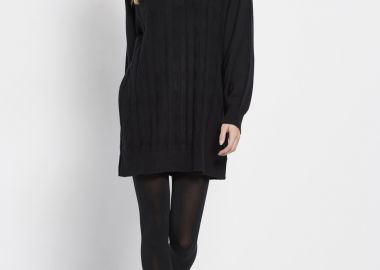 Relaxed cable knit μίνι φόρεμα - FUNKY BUDDHA - 