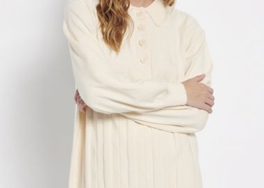 Relaxed cable knit μίνι φόρεμα - FUNKY BUDDHA - 