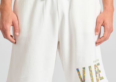 Relaxed fit αθλητική βερμούδα με τύπωμα - FUNKY BUDDHA - 