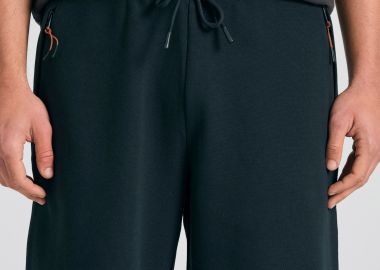 Relaxed fit αθλητική βερμούδα σε πικέ ύφανση - FUNKY BUDDHA - 