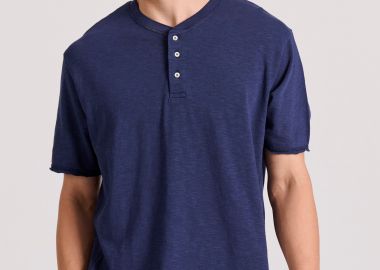 Relaxed fit βαμβακερό t-shirt από φλάμα - FUNKY BUDDHA - 