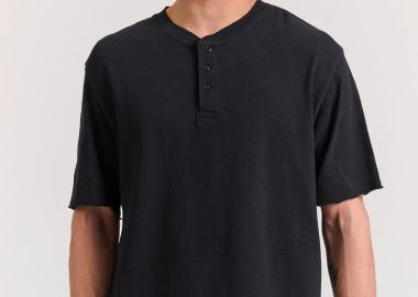 Relaxed fit βαμβακερό t-shirt από φλάμα - FUNKY BUDDHA - 