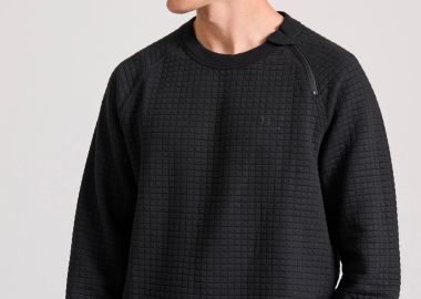 Relaxed fit φούτερ με ανάγλυφη υφή - FUNKY BUDDHA - 