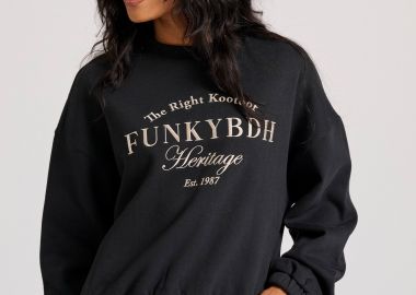 Relaxed fit φούτερ με Funky Buddha κέντημα - FUNKY BUDDHA - 