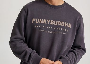Relaxed fit φούτερ με Funky Buddha τύπωμα - FUNKY BUDDHA - 