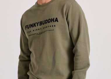 Relaxed fit φούτερ με Funky Buddha τύπωμα - FUNKY BUDDHA - 