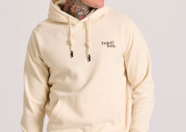 Relaxed fit φούτερ με γραφικό τύπωμα στην πλάτη - FUNKY BUDDHA - 