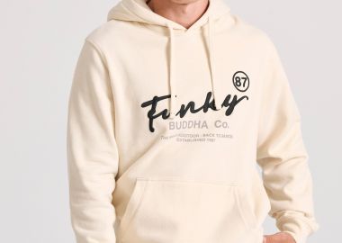 Relaxed fit φούτερ με κέντημα στο στήθος - FUNKY BUDDHA - 