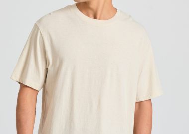 Relaxed fit linen blend t-shirt - FUNKY BUDDHA - 