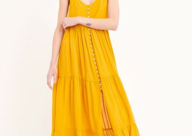 Relaxed fit μάξι φόρεμα - FUNKY BUDDHA - 