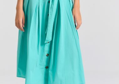 Relaxed fit μίντι φούστα με πιέτες - FUNKY BUDDHA - 