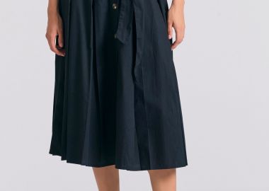 Relaxed fit μίντι φούστα με πιέτες - FUNKY BUDDHA - 