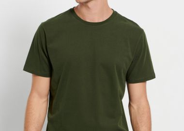 Relaxed fit μονόχρωμο t-shirt - FUNKY BUDDHA - 