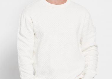 Relaxed fit πουλόβερ με 3D πλέξη - FUNKY BUDDHA - 