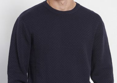 Relaxed fit πουλόβερ με 3D πλέξη - FUNKY BUDDHA - 