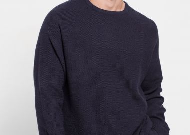 Relaxed fit πουλόβερ με στρογγυλή λαιμόκοψη - FUNKY BUDDHA - 