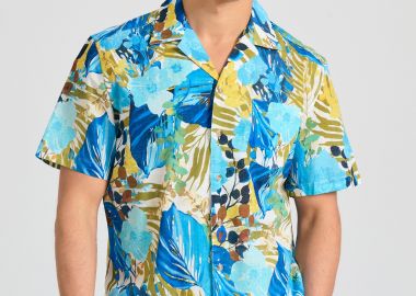 Relaxed fit resort πουκάμισο - FUNKY BUDDHA - 