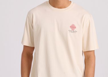 Relaxed fit t-shirt με abstract τύπωμα από οργανικό βαμβάκι - FUNKY BUDDHA - 