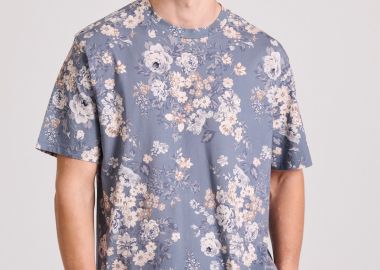 Relaxed fit t-shirt με all over τύπωμα - FUNKY BUDDHA - 