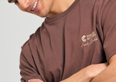 Relaxed fit t-shirt με ethnic look τύπωμα - FUNKY BUDDHA - 