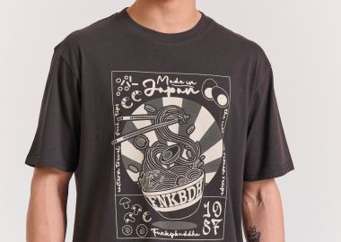 Relaxed fit t-shirt με frame τύπωμα - FUNKY BUDDHA - 