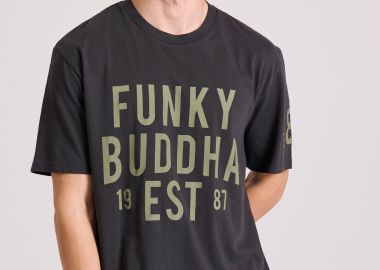 Relaxed fit t-shirt με Funky Buddha τύπωμα - FUNKY BUDDHA - 