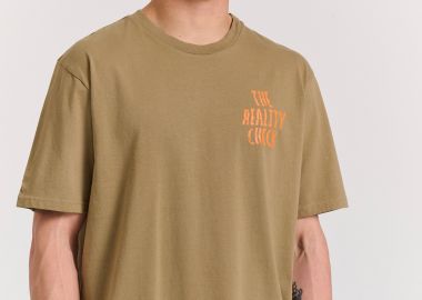 Relaxed fit t-shirt με graphic print στην πλάτη - FUNKY BUDDHA - 