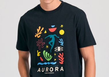 Relaxed fit t-shirt με graphic τύπωμα - FUNKY BUDDHA - 