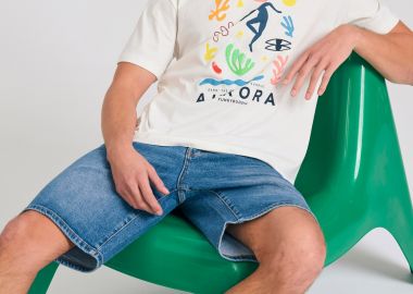 Relaxed fit t-shirt με graphic τύπωμα - FUNKY BUDDHA - 