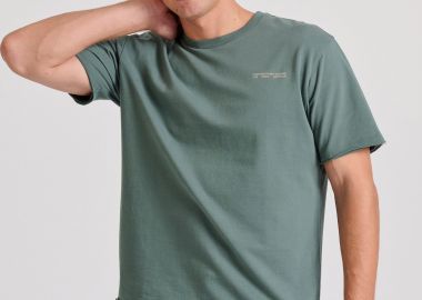 Relaxed fit t-shirt με graphic τύπωμα στην πλάτη - FUNKY BUDDHA - 