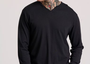 Relaxed fit t-shirt με λαιμό henley - FUNKY BUDDHA - 