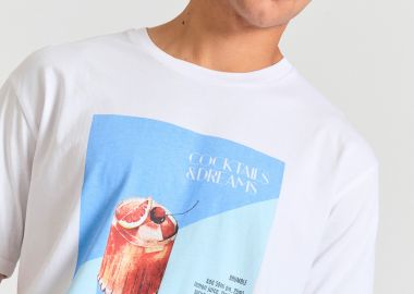 Relaxed fit t-shirt με photographic τύπωμα - FUNKY BUDDHA - 