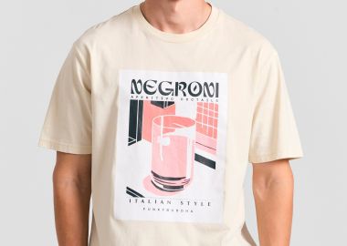 Relaxed fit t-shirt με photographic τύπωμα - FUNKY BUDDHA - 