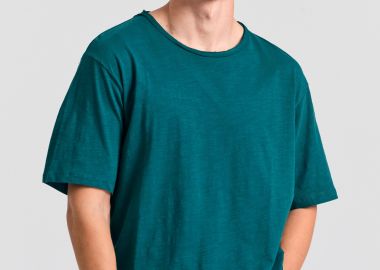 Relaxed fit t-shirt με raw edges - FUNKY BUDDHA - 