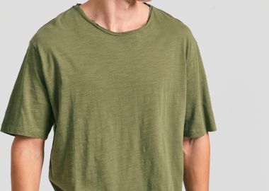 Relaxed fit t-shirt με raw edges - FUNKY BUDDHA - 