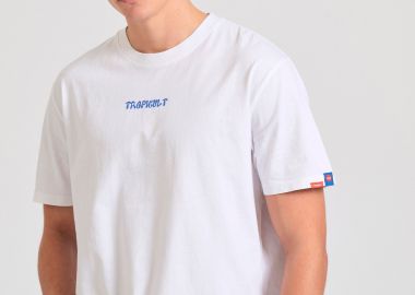 Relaxed fit t-shirt με tropical τύπωμα - FUNKY BUDDHA - 