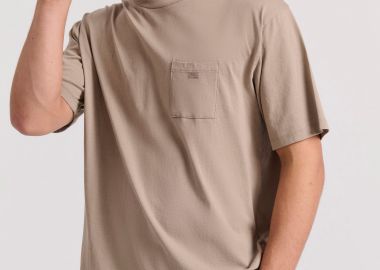 Relaxed fit t-shirt με τσέπη στο στήθος - FUNKY BUDDHA - 