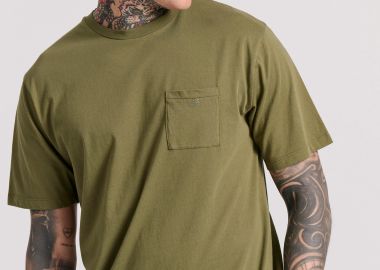 Relaxed fit t-shirt με τσέπη στο στήθος - FUNKY BUDDHA - 